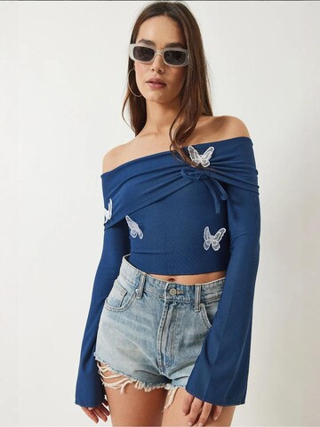 Bianco Lucci Shirt in Blau