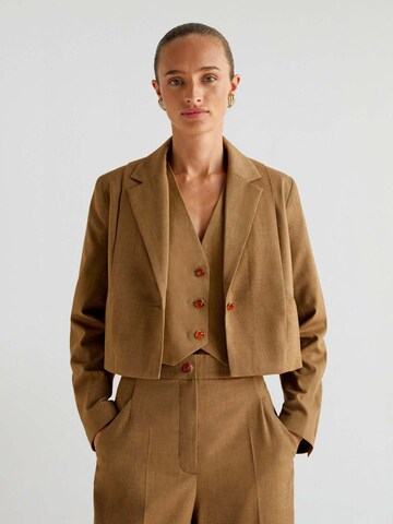 Scalpers Blazers in Bruin: voorkant