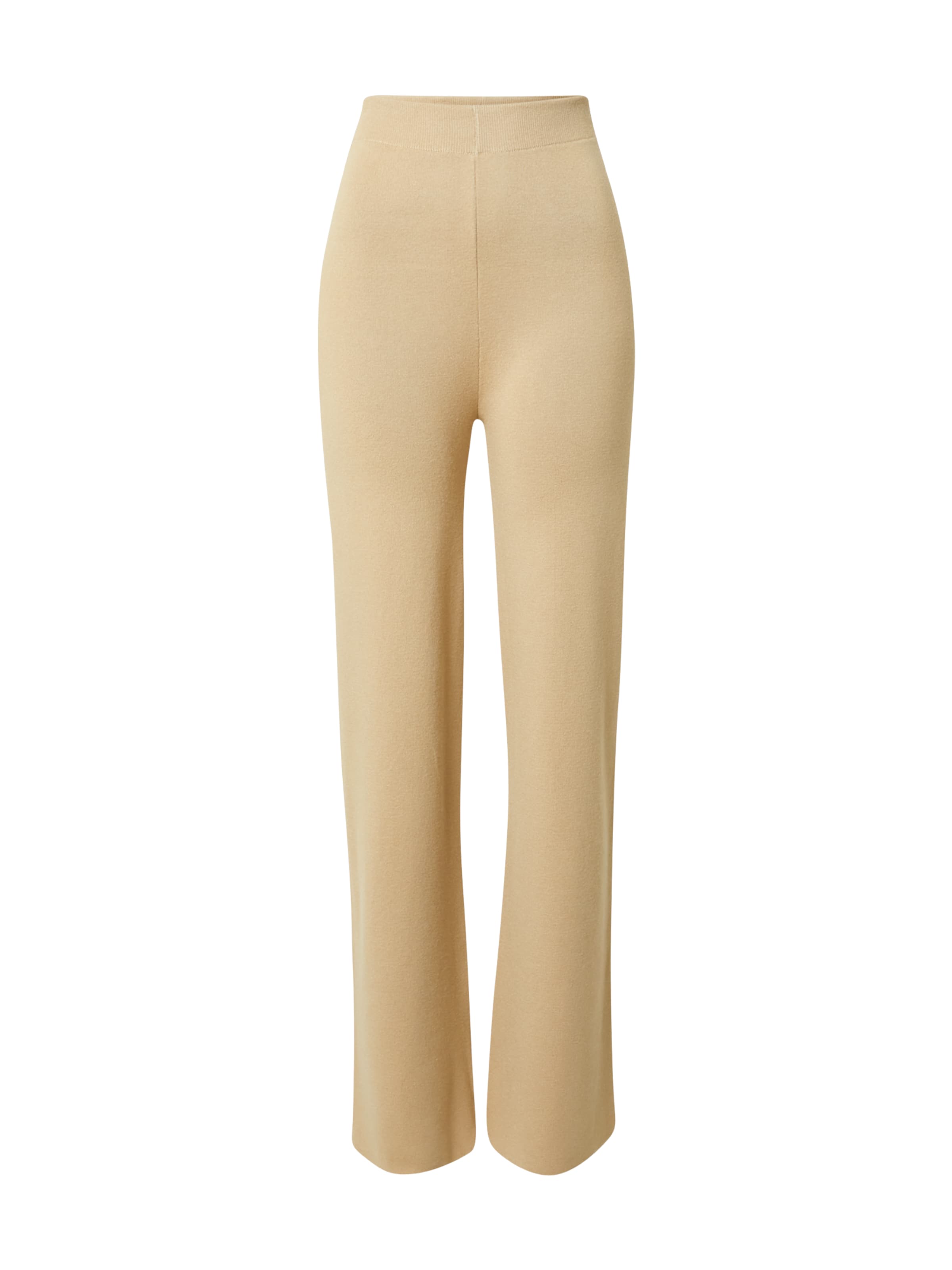 NA-KD Štandardný strih Nohavice - Béžová: predná strana