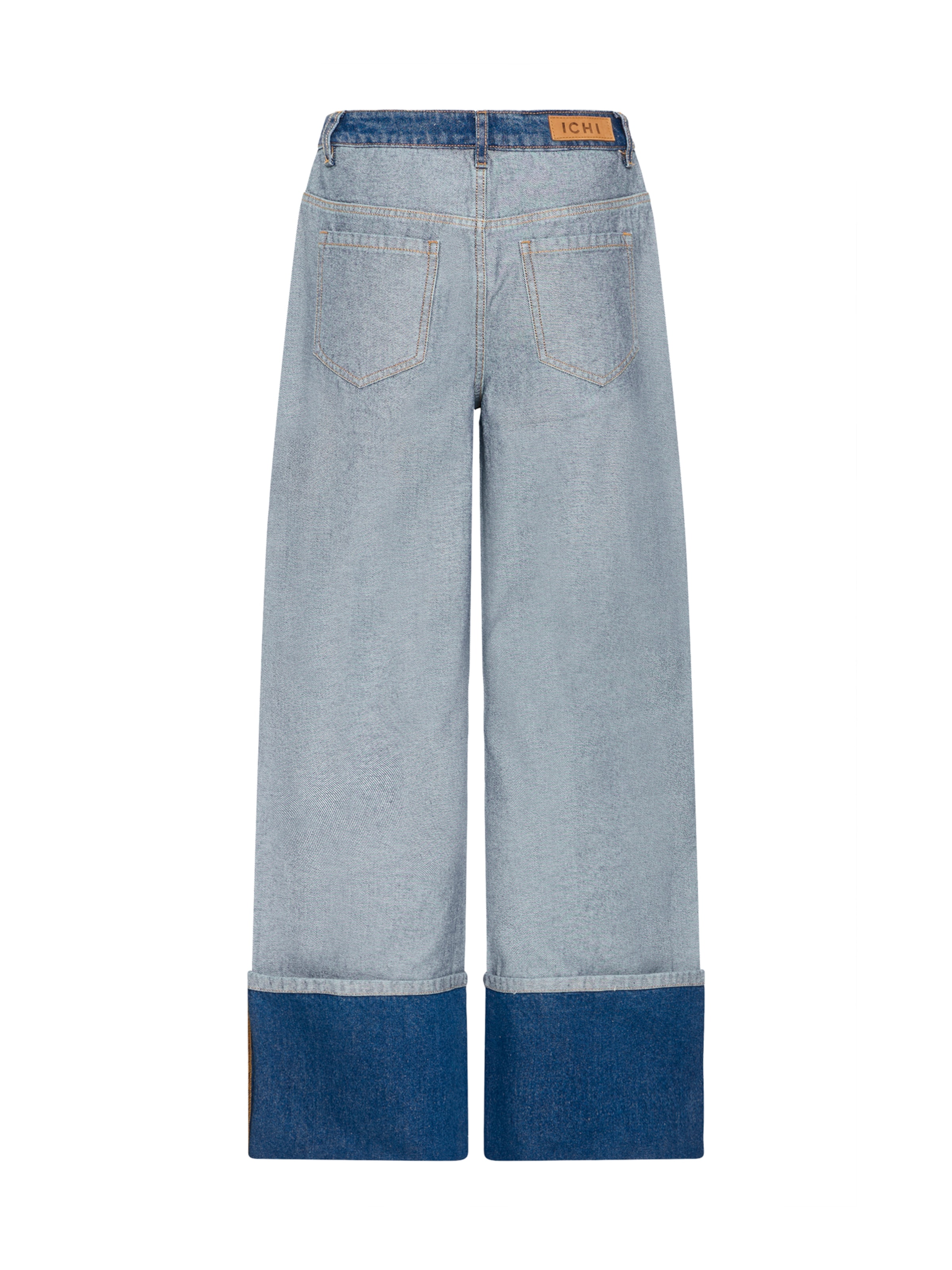 ICHI Широки крачоли Дънки 'MIANNA' в синьо