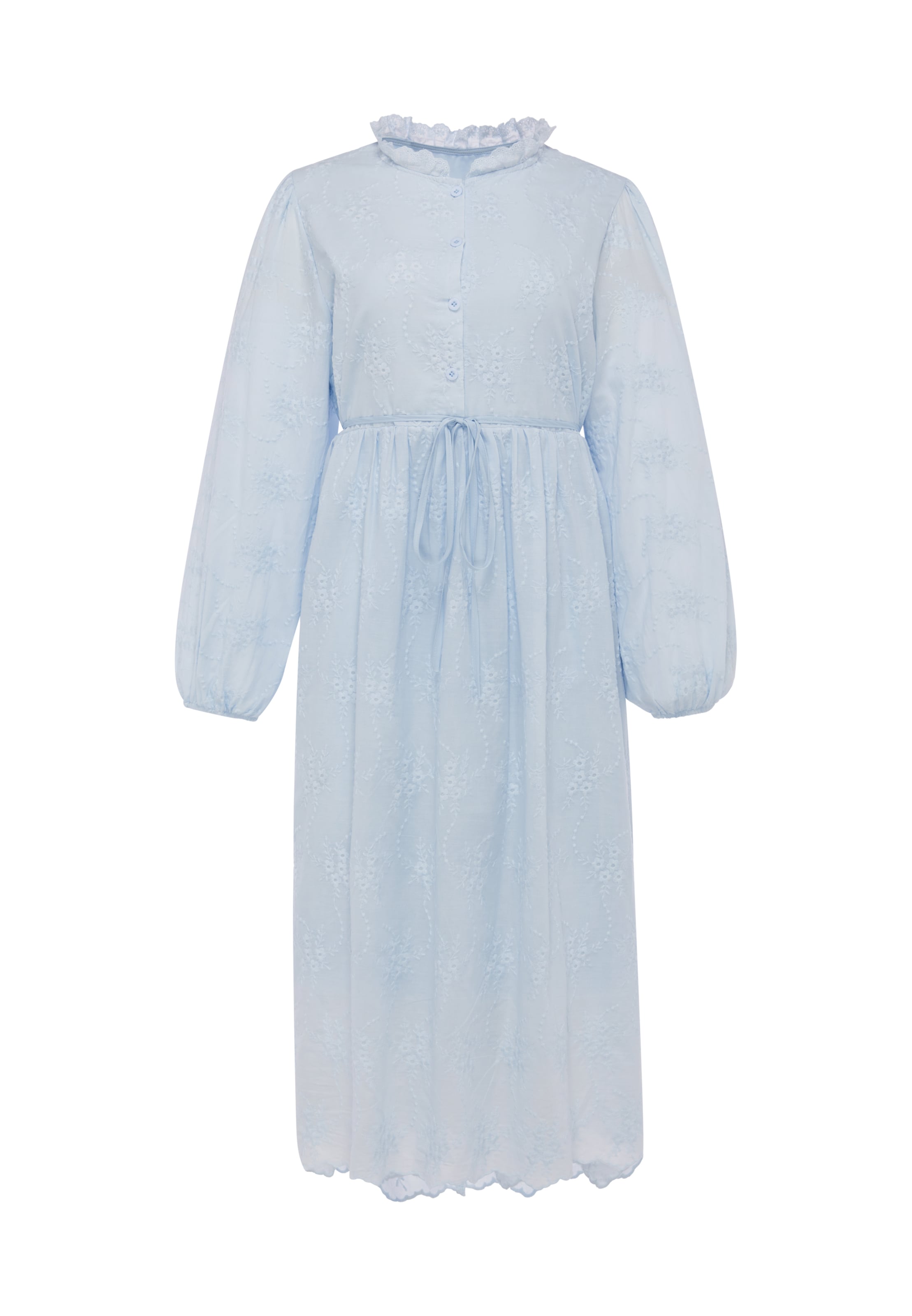 Robe Usha en bleu : devant