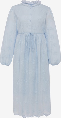 Robe Usha en bleu : devant