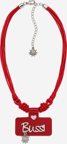 Allgäu Rebell Necklace 'Bussi' in Red: front