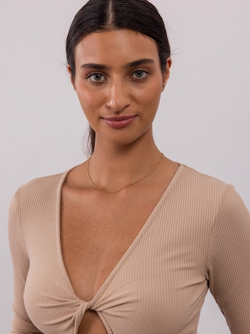 PURELEI Ketting 'Liilii' in Goud: voorkant