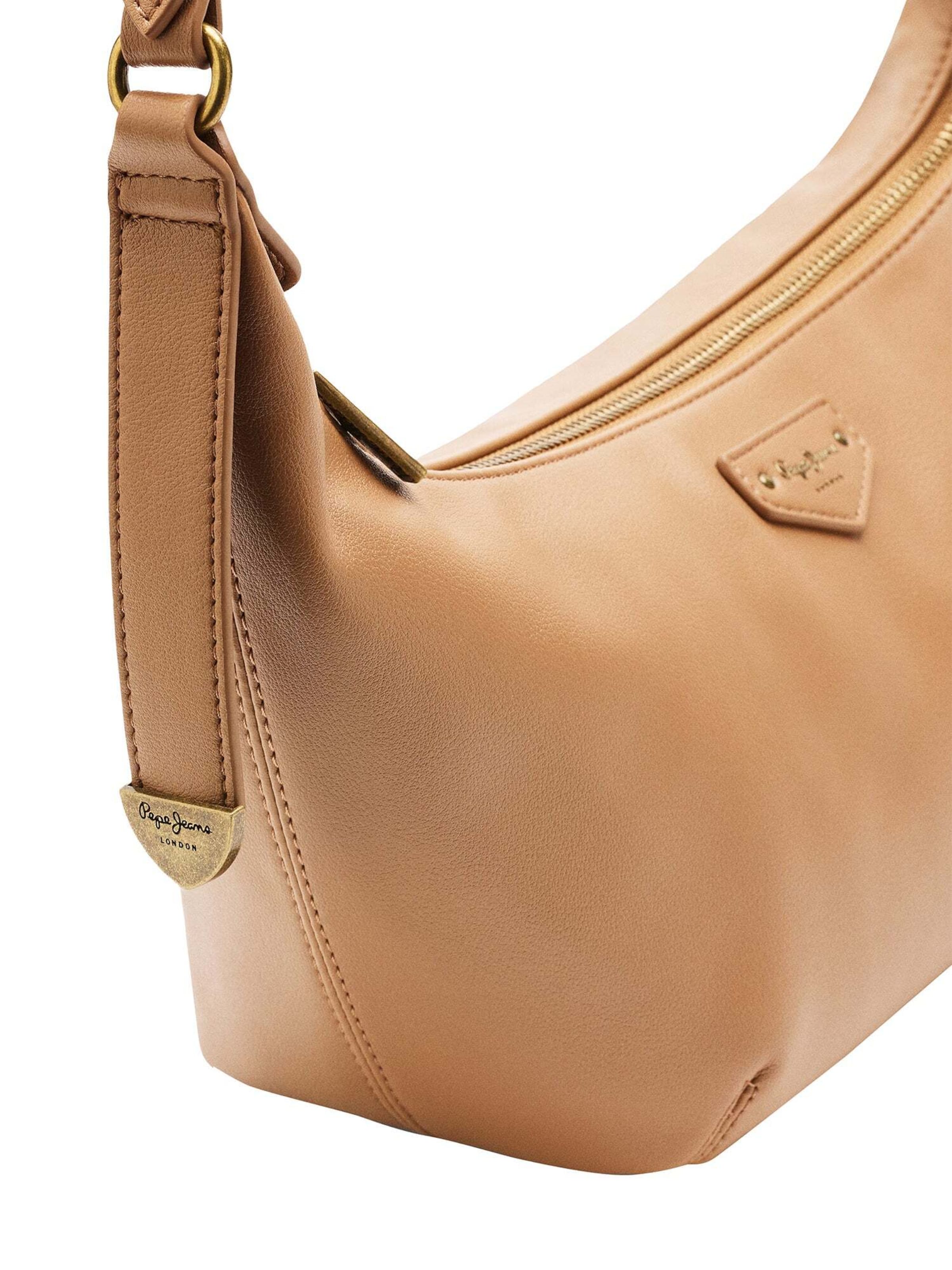Pepe Jeans Schultertasche 'Ines' in Braun