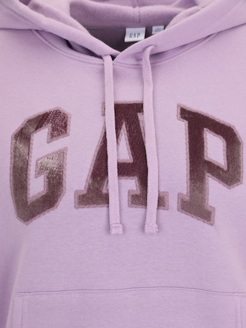 Gap Petite Sweatshirt 'HERITAGE' in Lila