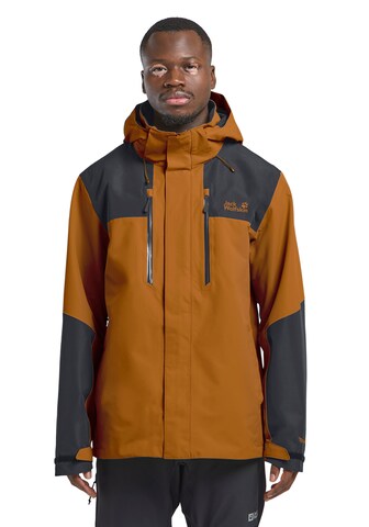 JACK WOLFSKIN Outdoor jacket in Brown: front