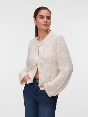 VERO MODA Gebreid vest in Beige: voorkant