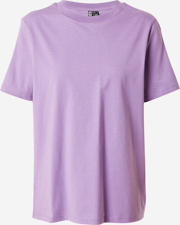 PIECES Majica 'RIA' | vijolična barva: sprednja stran