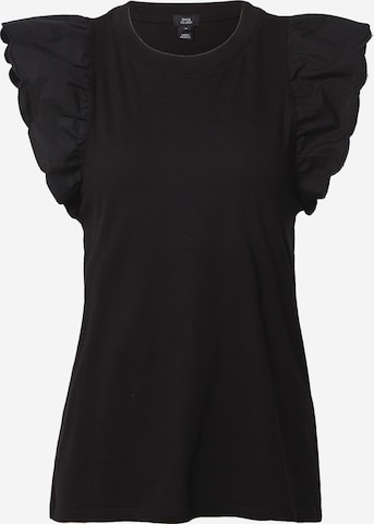 Camicia da donna di River Island in nero: frontale