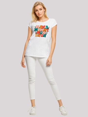 F4NT4STIC Shirt 'Mothers Day Floral Accent Mom Life Humor Trendy Aesthetic' in Wit