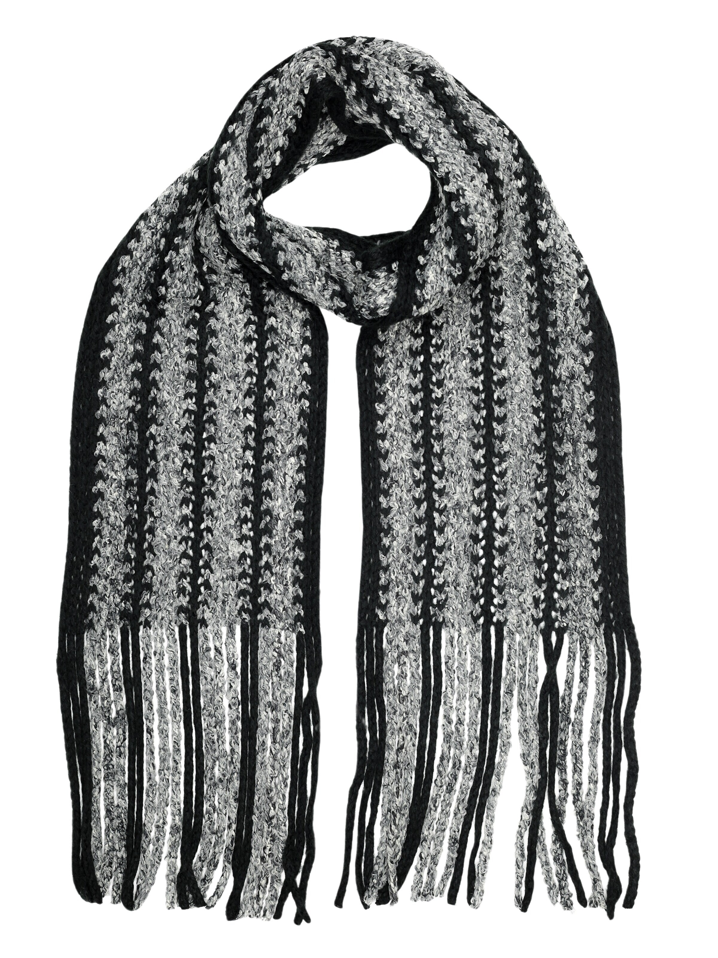 COLLEZIONE ALESSANDRO Scarf 'Grobstrick' in Black