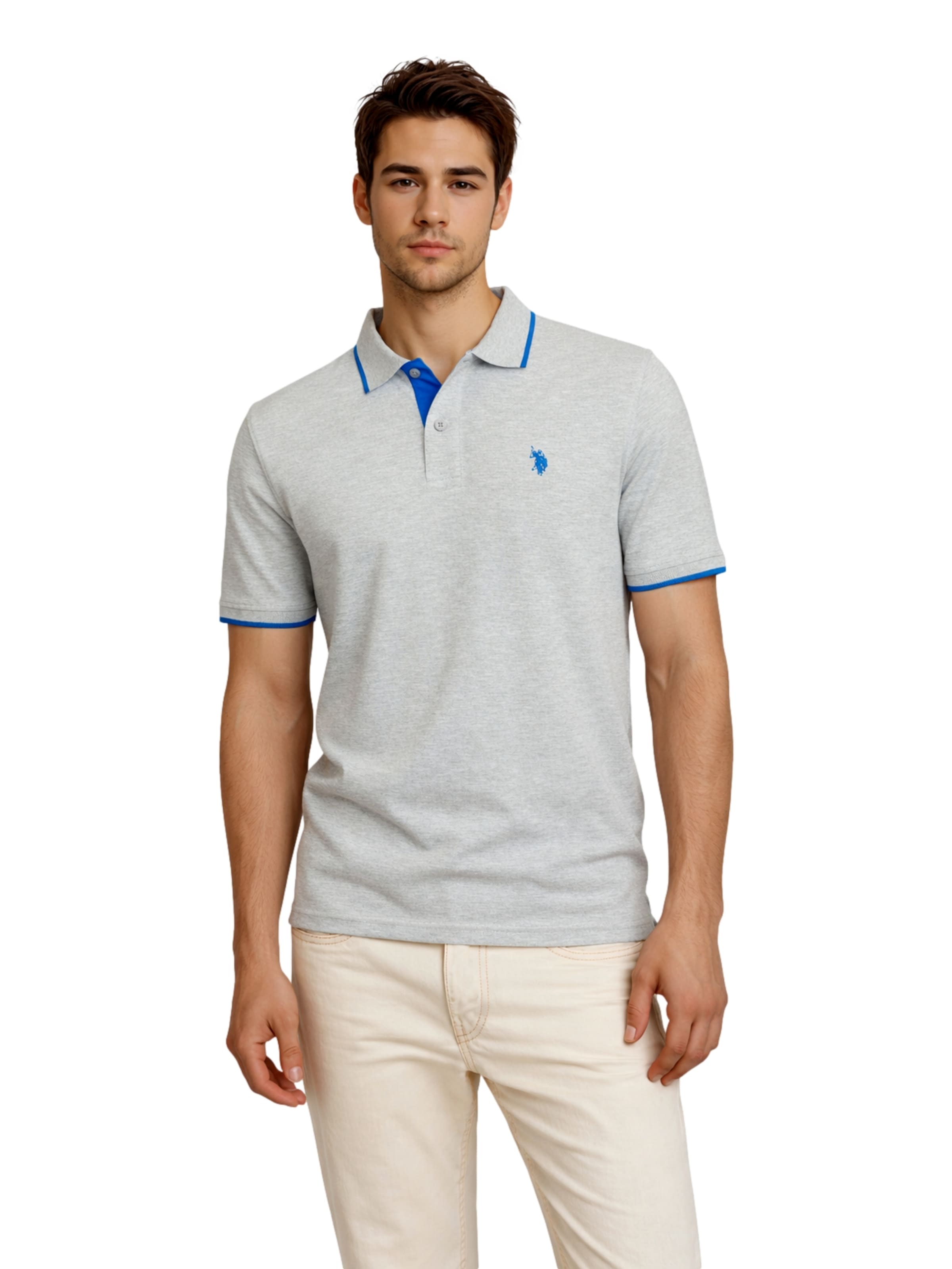 U.S. POLO ASSN. Футболка в Серый: спереди