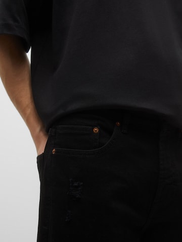 Pull&Bear Regular Jeans in Black