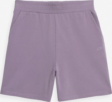 4F - Loosefit Calças de desporto 'SKDD016' em roxo: frente