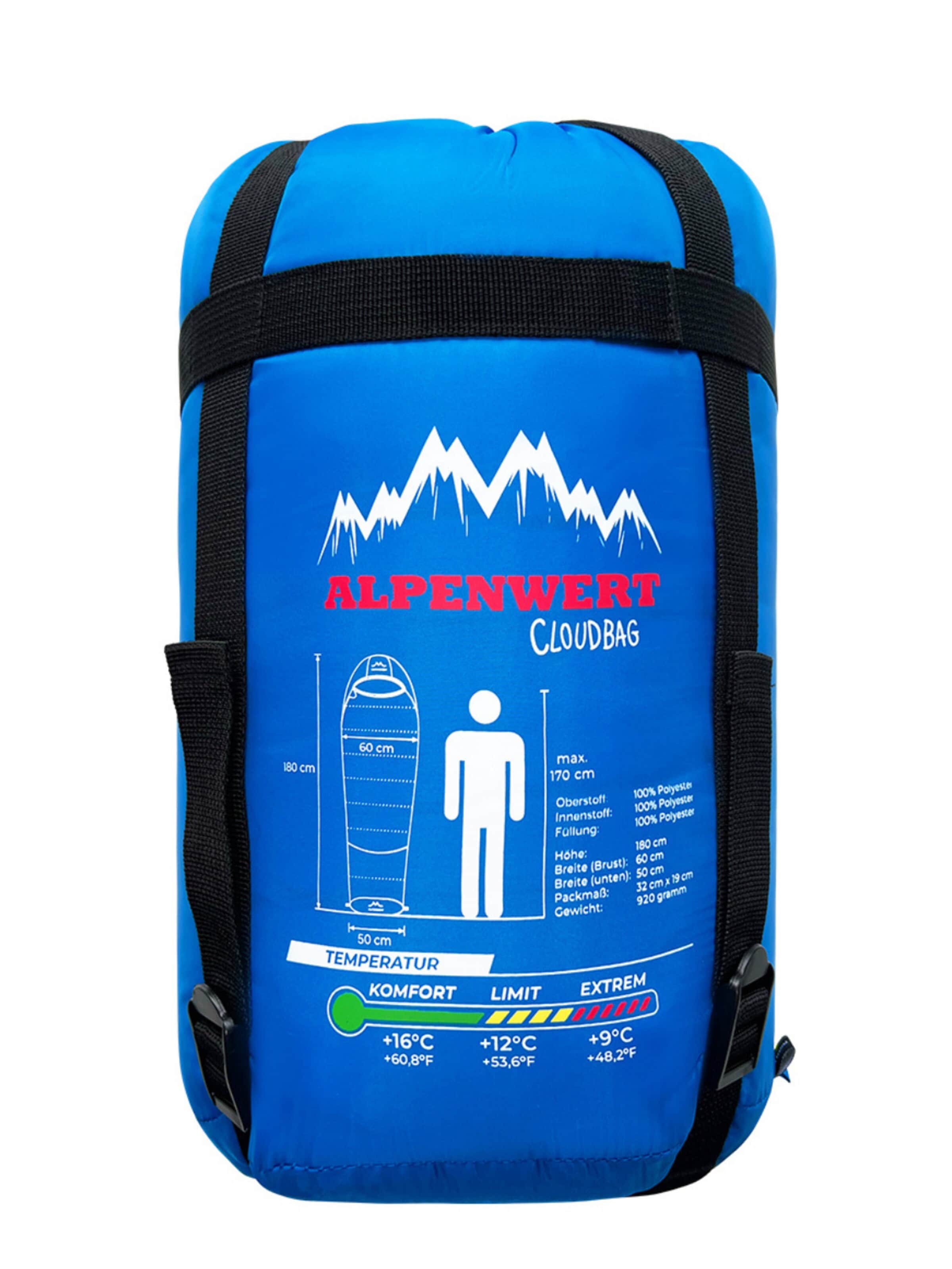 Alpenwert Sleeping Bag 'Schlafsack Kinder' in Blue