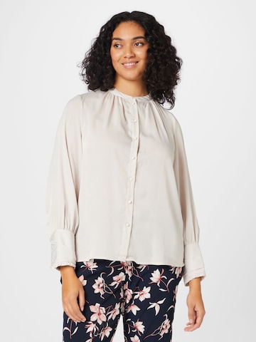 Camicia da donna 'FRIDAY' di ONLY Curve in bianco: frontale