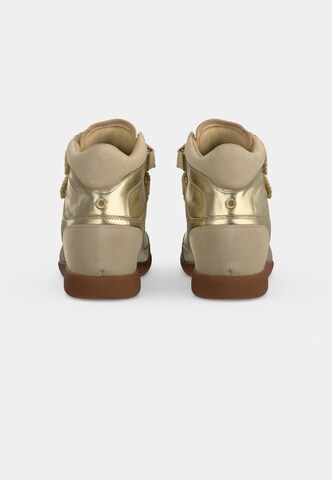 STEVE MADDEN - Zapatillas deportivas altas en oro: atrás