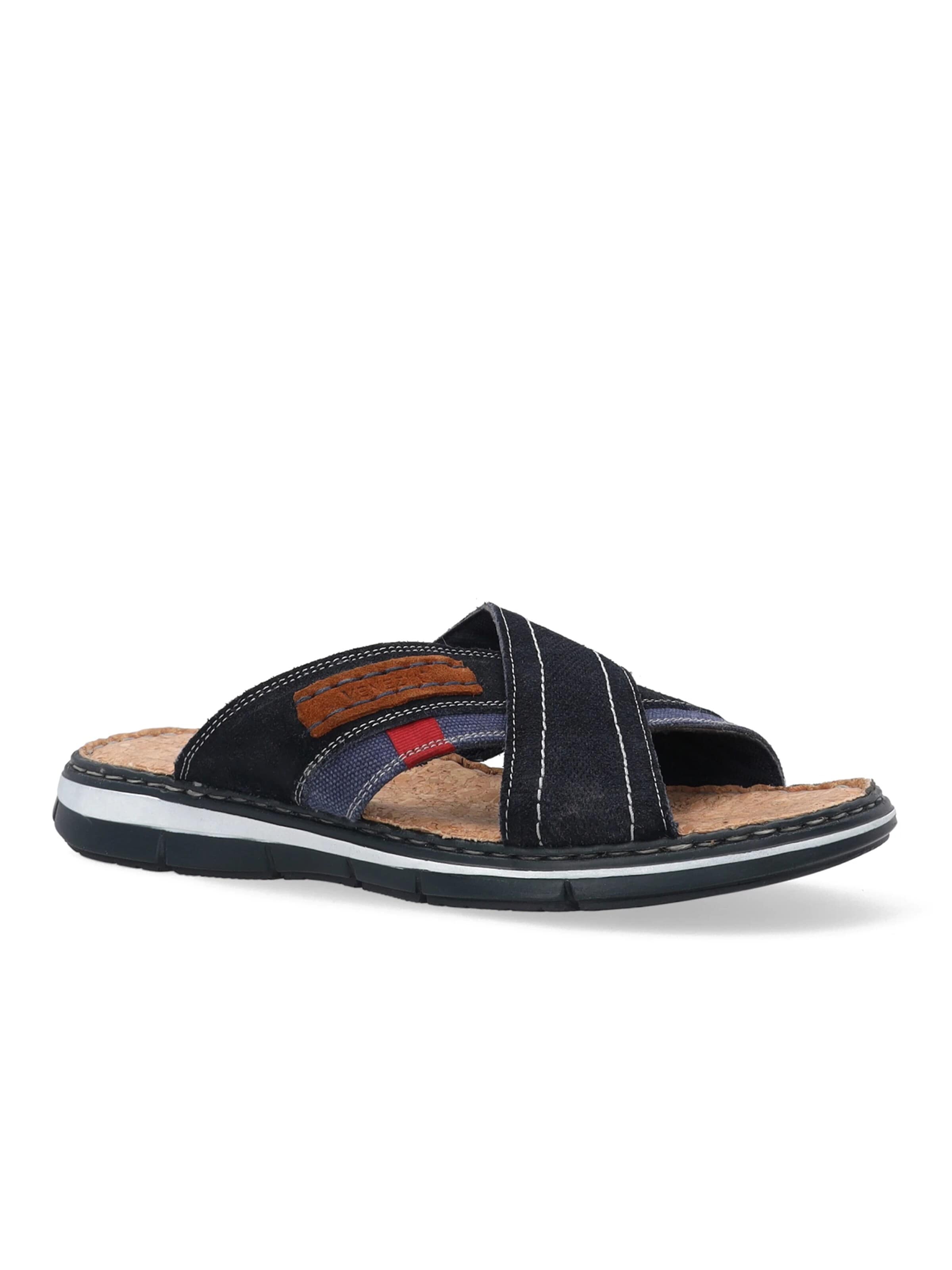 VENEZIA Mules in Blue: front