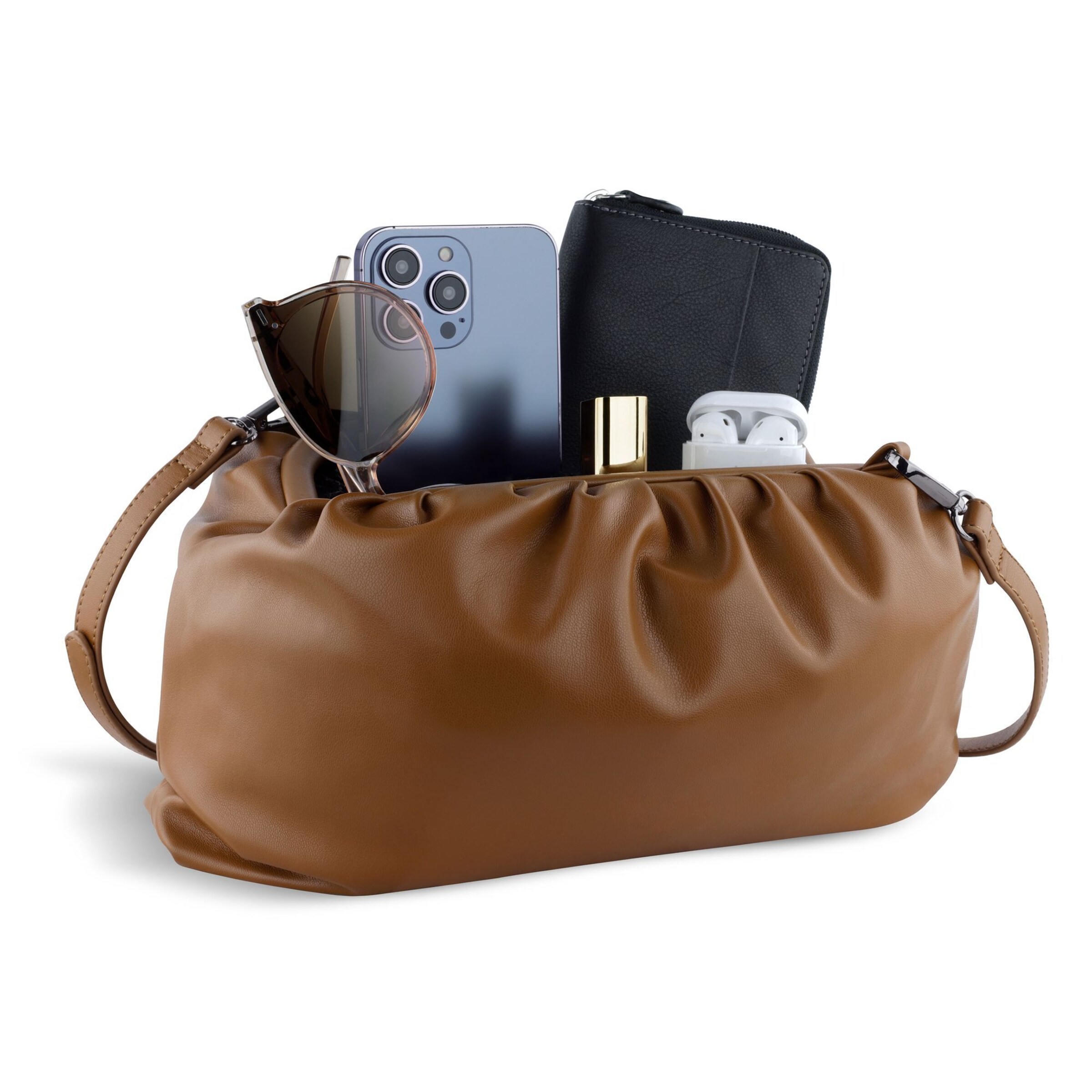 bugatti Crossbody bag 'Mila' in Brown