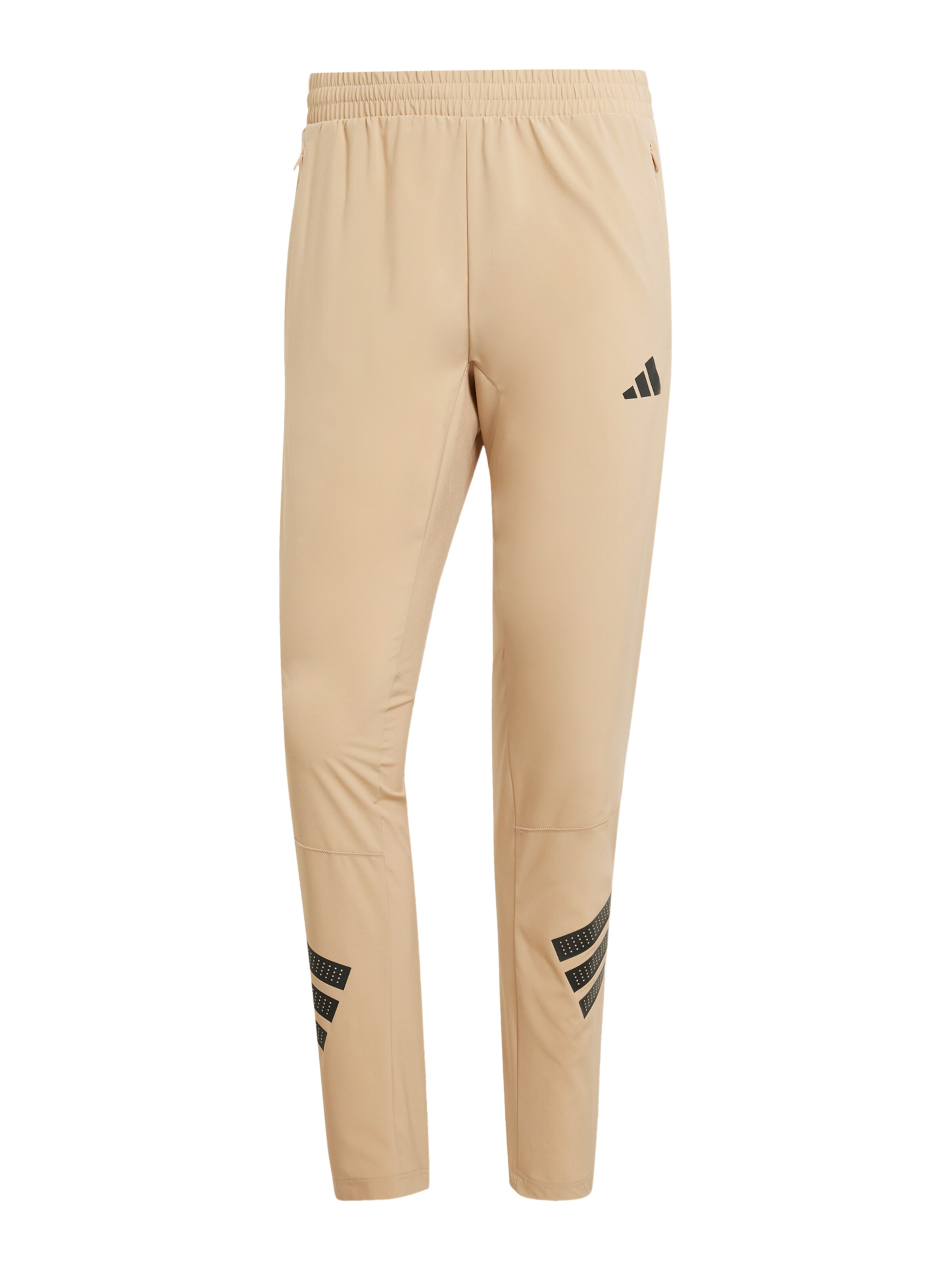 ADIDAS PERFORMANCE Slimfit Sportnadrágok 'Gym+' - bézs: elől