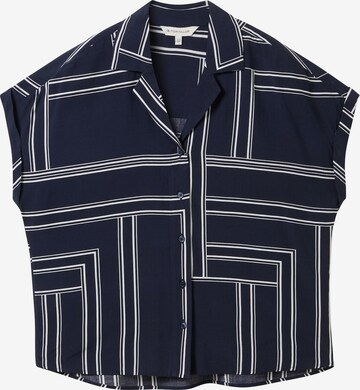 TOM TAILOR Blouse in Blauw: voorkant