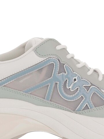 PINKO Sneaker low 'Ariel 33 - Sneaker Calf Leather/Net/Cow Suede'‌ in Blau