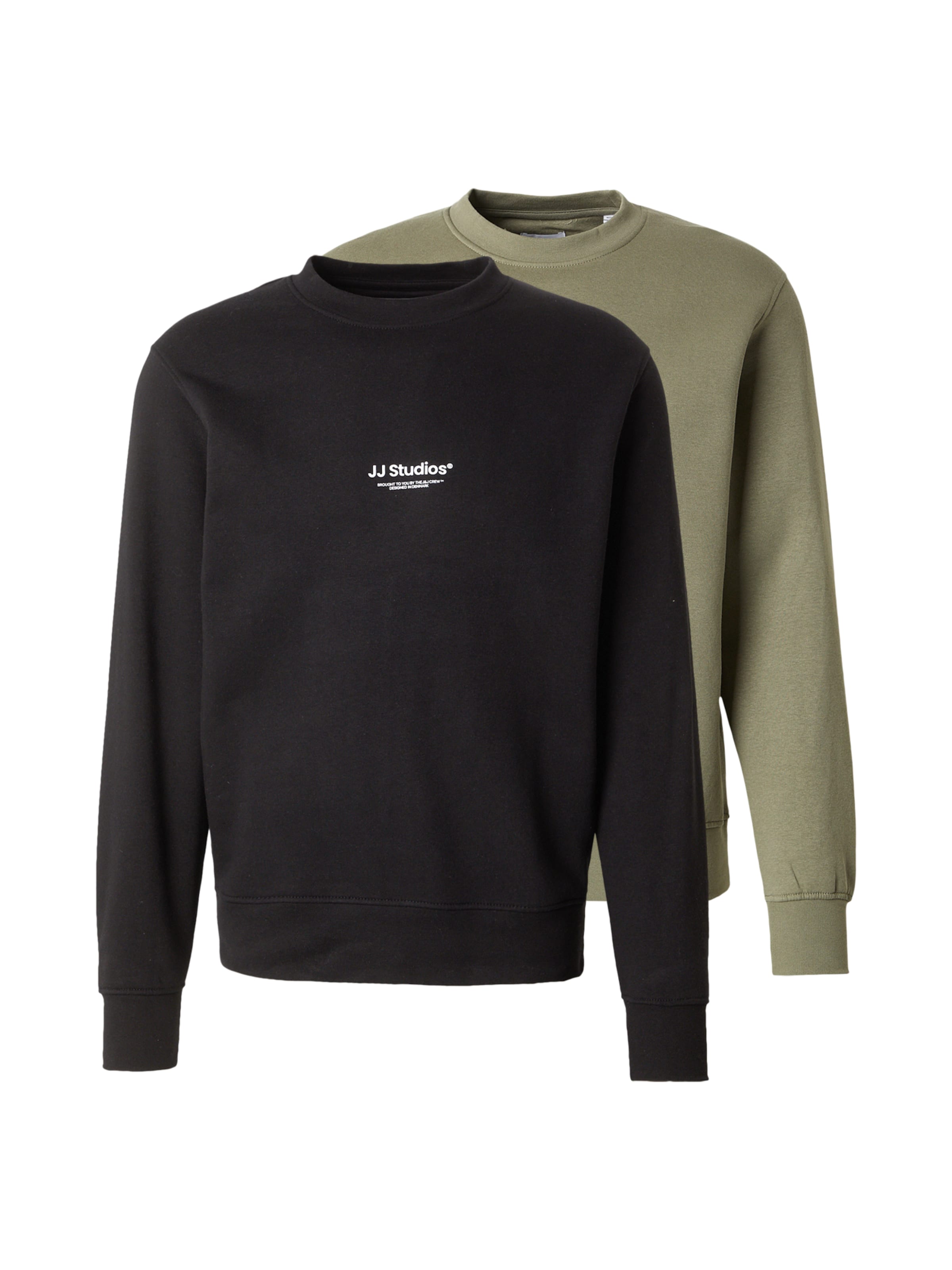 JACK & JONES Sweatshirt 'JJESoho' in Green: front