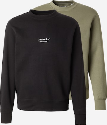 JACK & JONES Sweatshirt 'JJESoho' in Green: front
