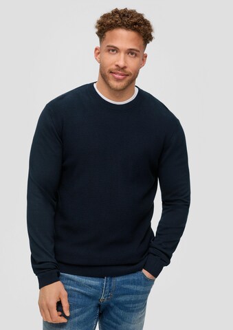 s.Oliver Men Tall Sizes Pullover in Blau: Vorderseite