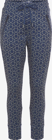 Zhrill Tapered Pants in Blue: front