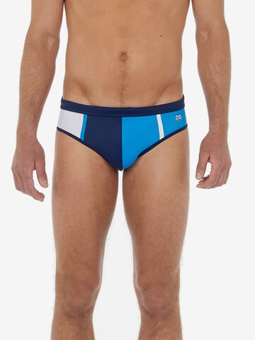 HOM Swim Trunks in Blue: front