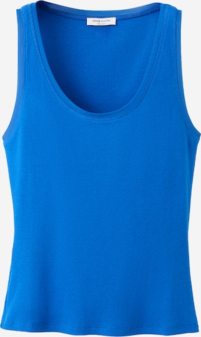 MANGO Top 'Tuli' - Modrá: predná strana