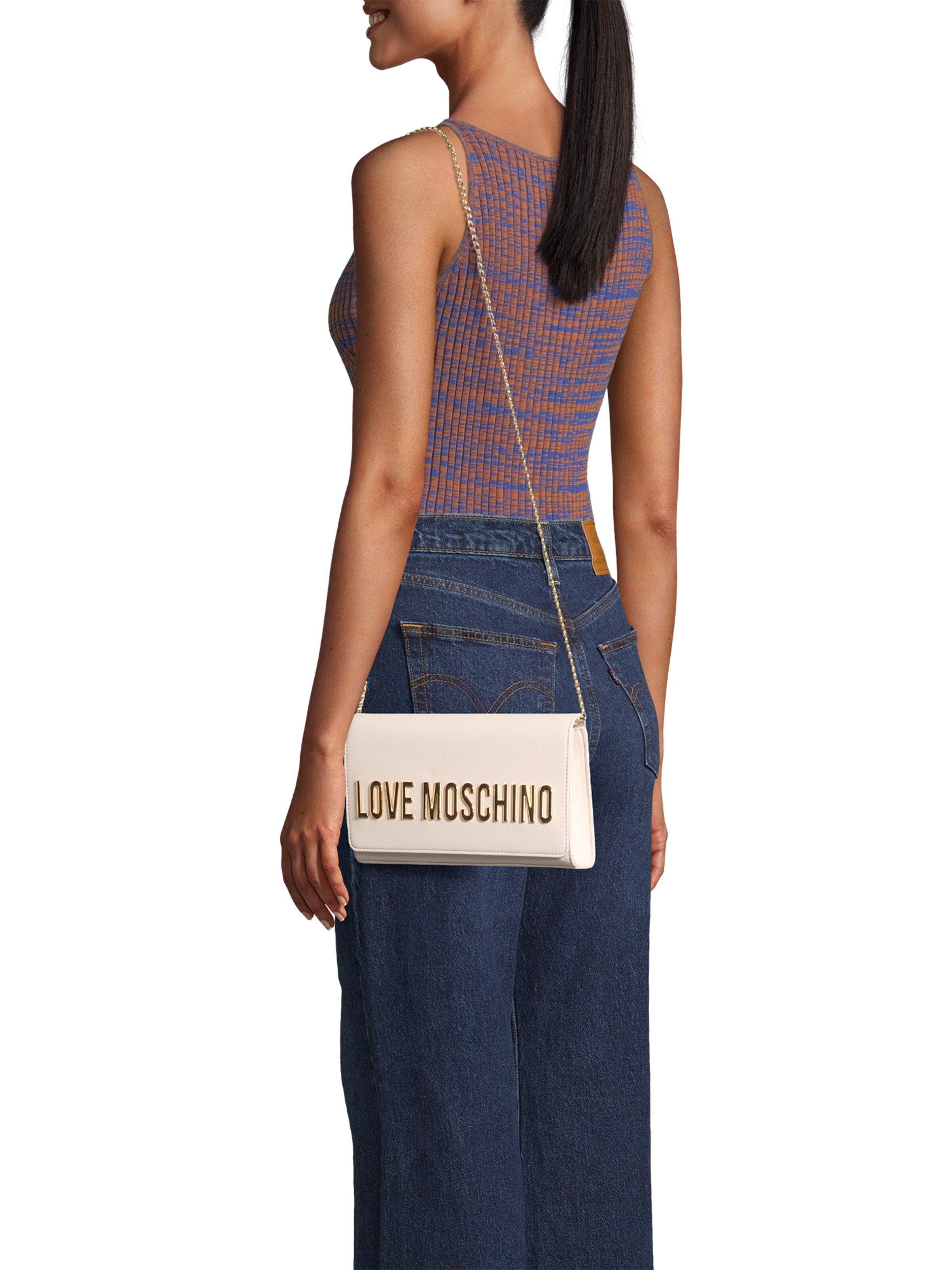 Geantă de umăr de la Love Moschino pe bej