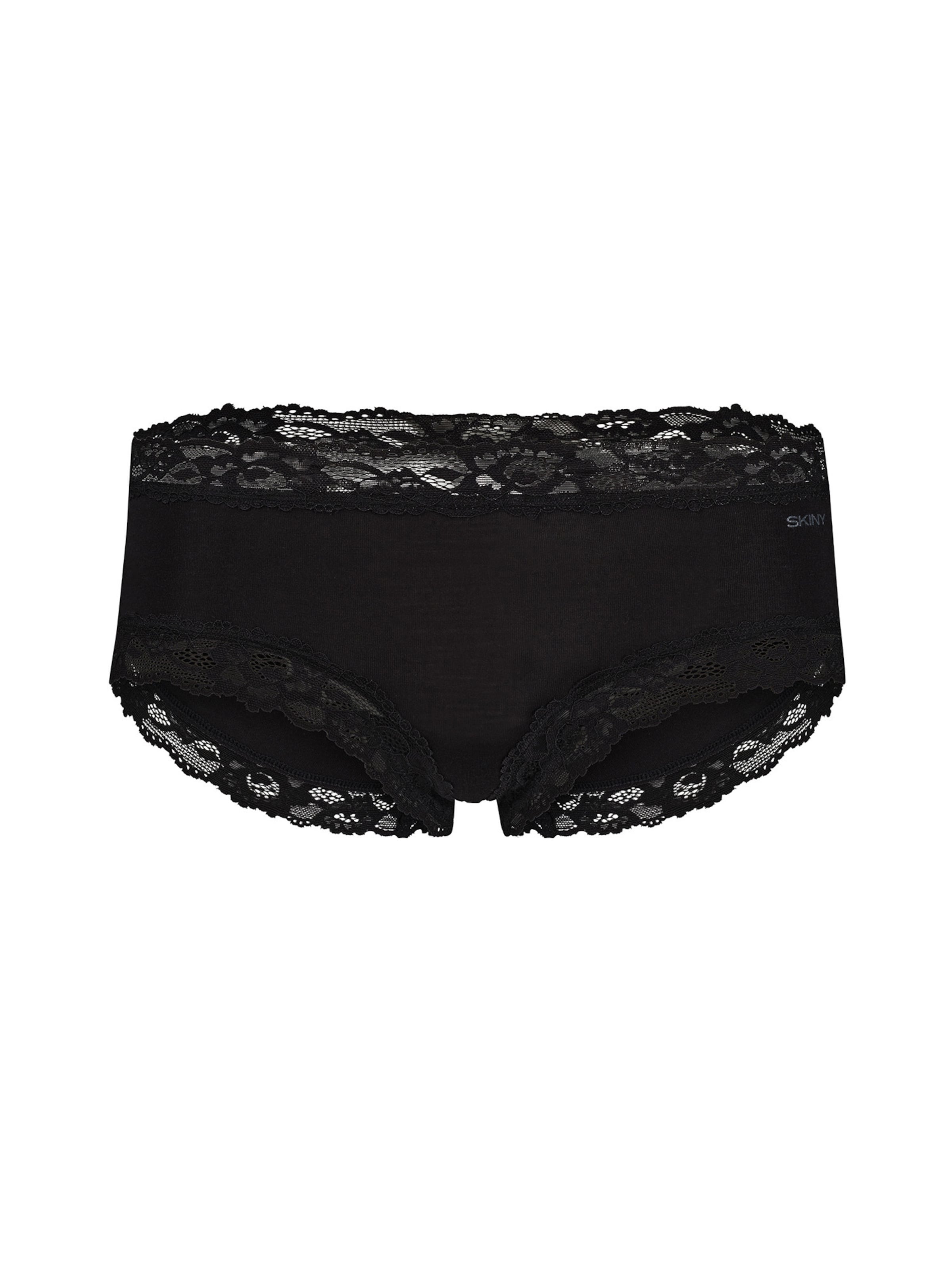 Skiny Panty ' Advantage Modal Lace ' in Schwarz: Vorderseite