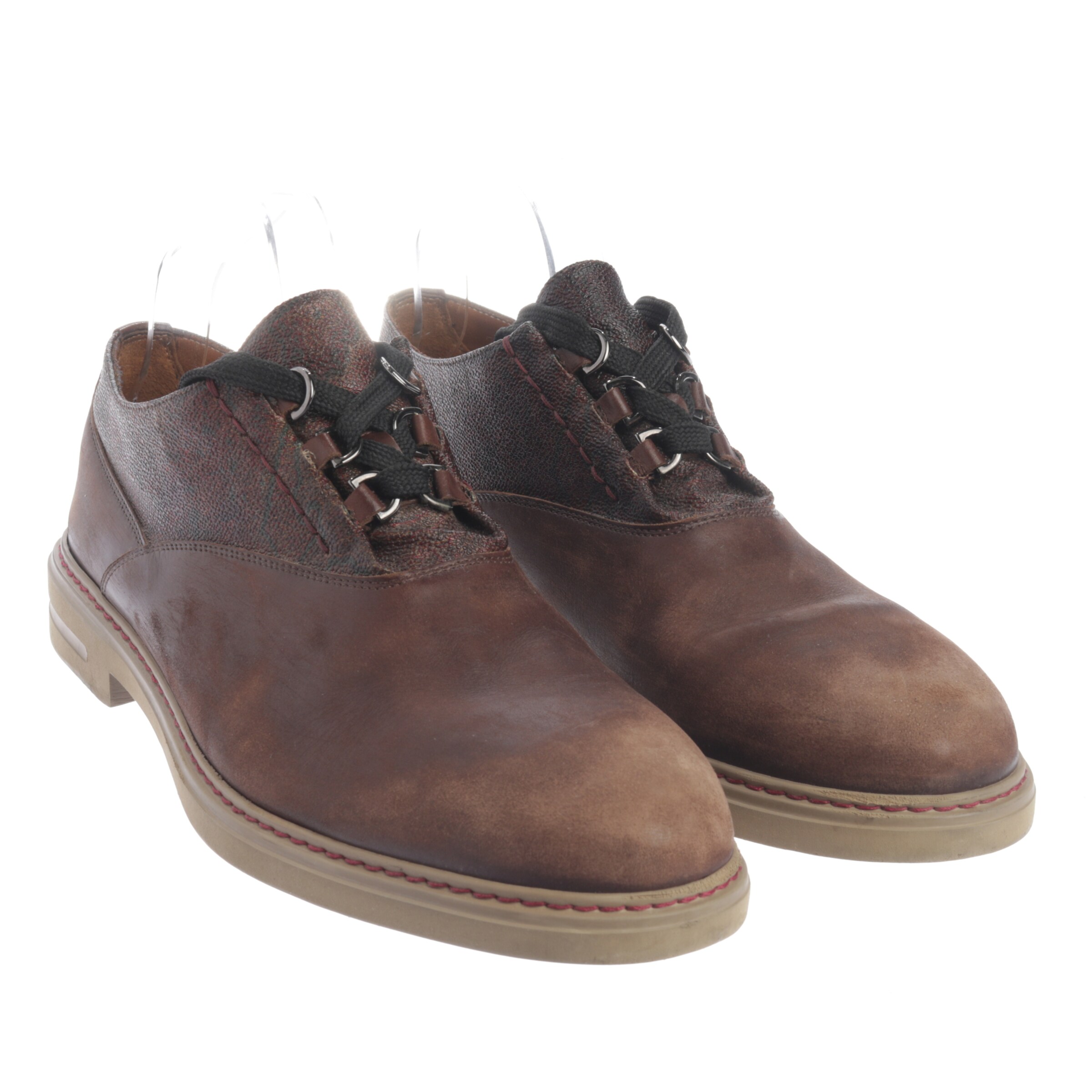 Etro Flats & Loafers in 45 in Brown: front