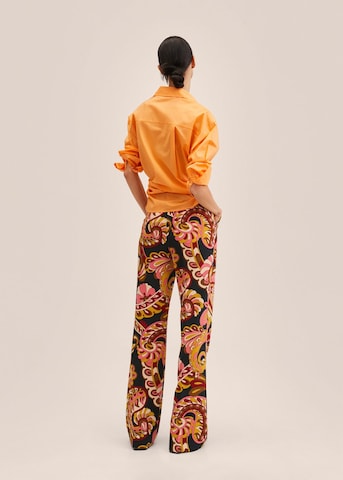 MANGO Boot cut Pleated Pants in Pink