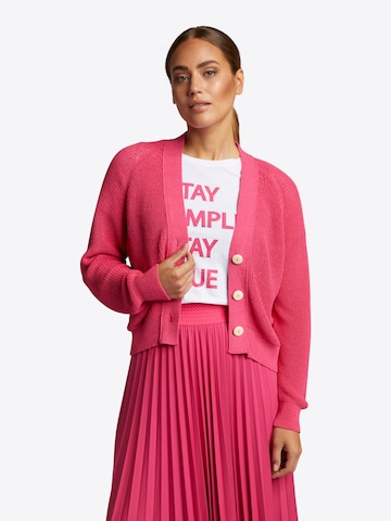 Rich & Royal Knit cardigan in Pink: front