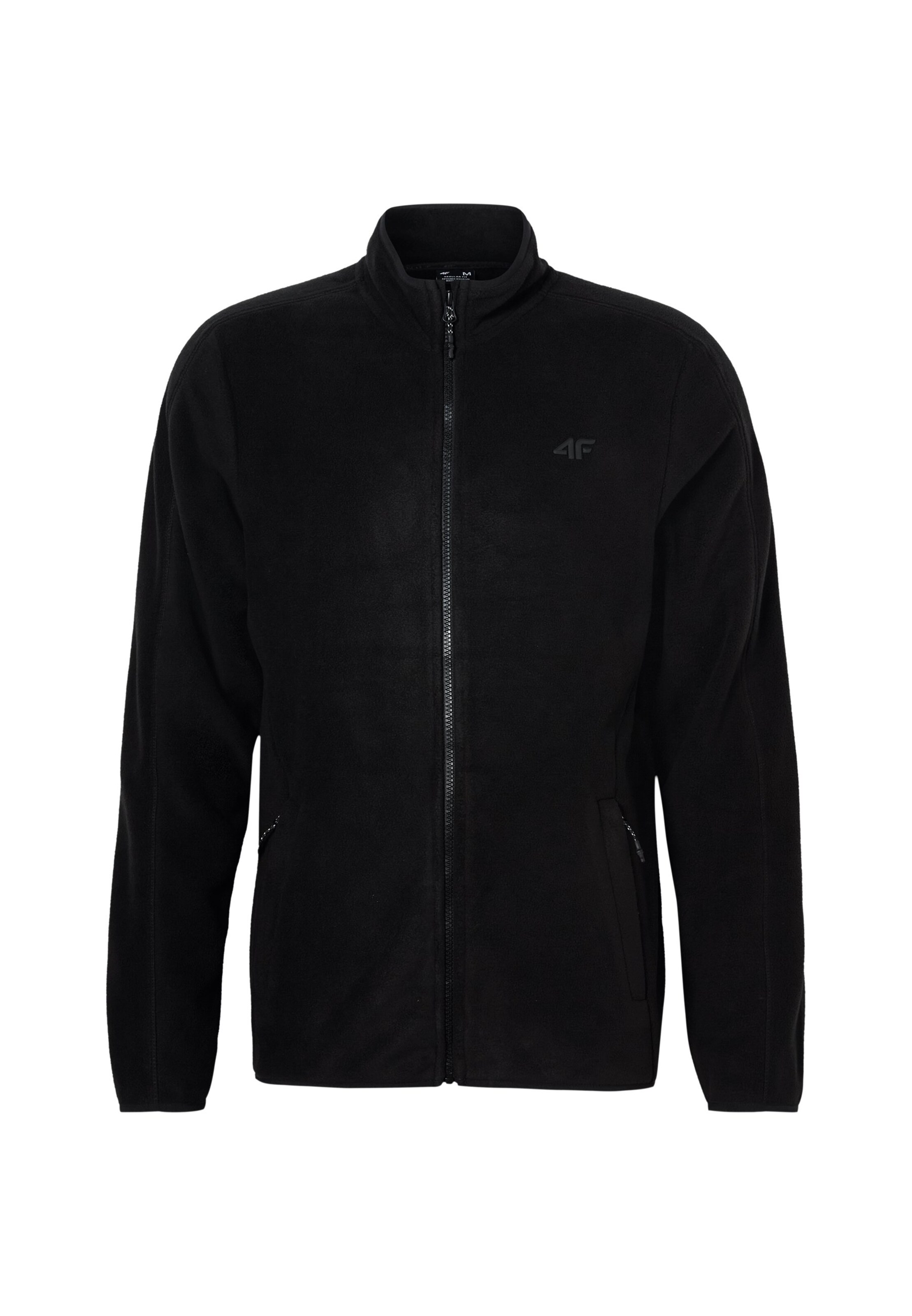 4F - Chaqueta polar funcional en negro: frente