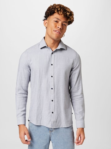 Coupe regular Chemise 'Trostol' Matinique en bleu : devant