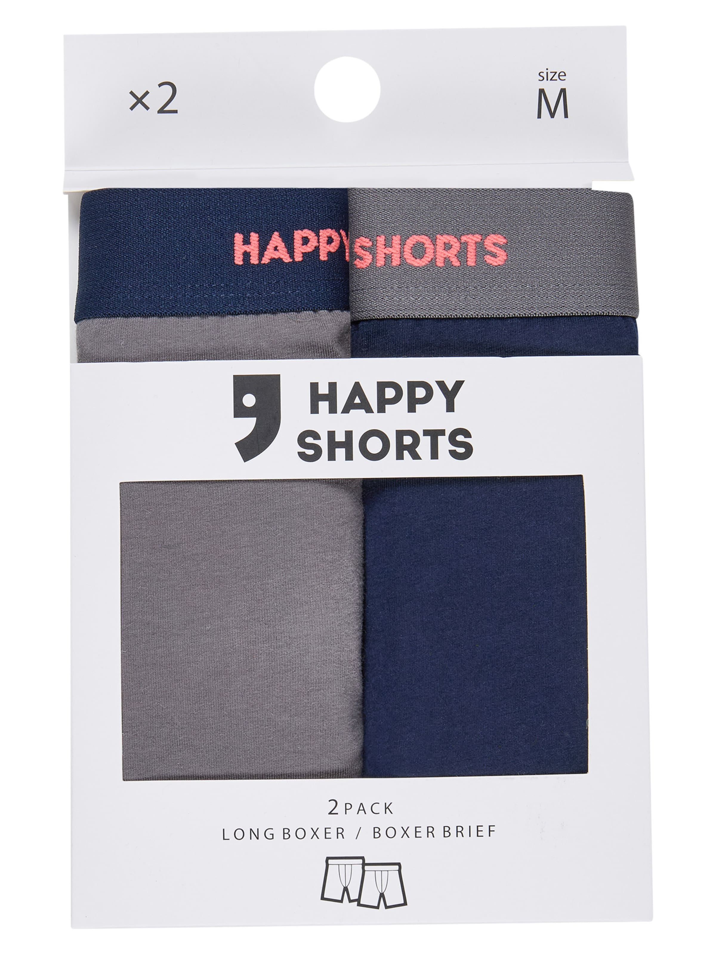 Boxers ' Jersey ' Happy Shorts en bleu