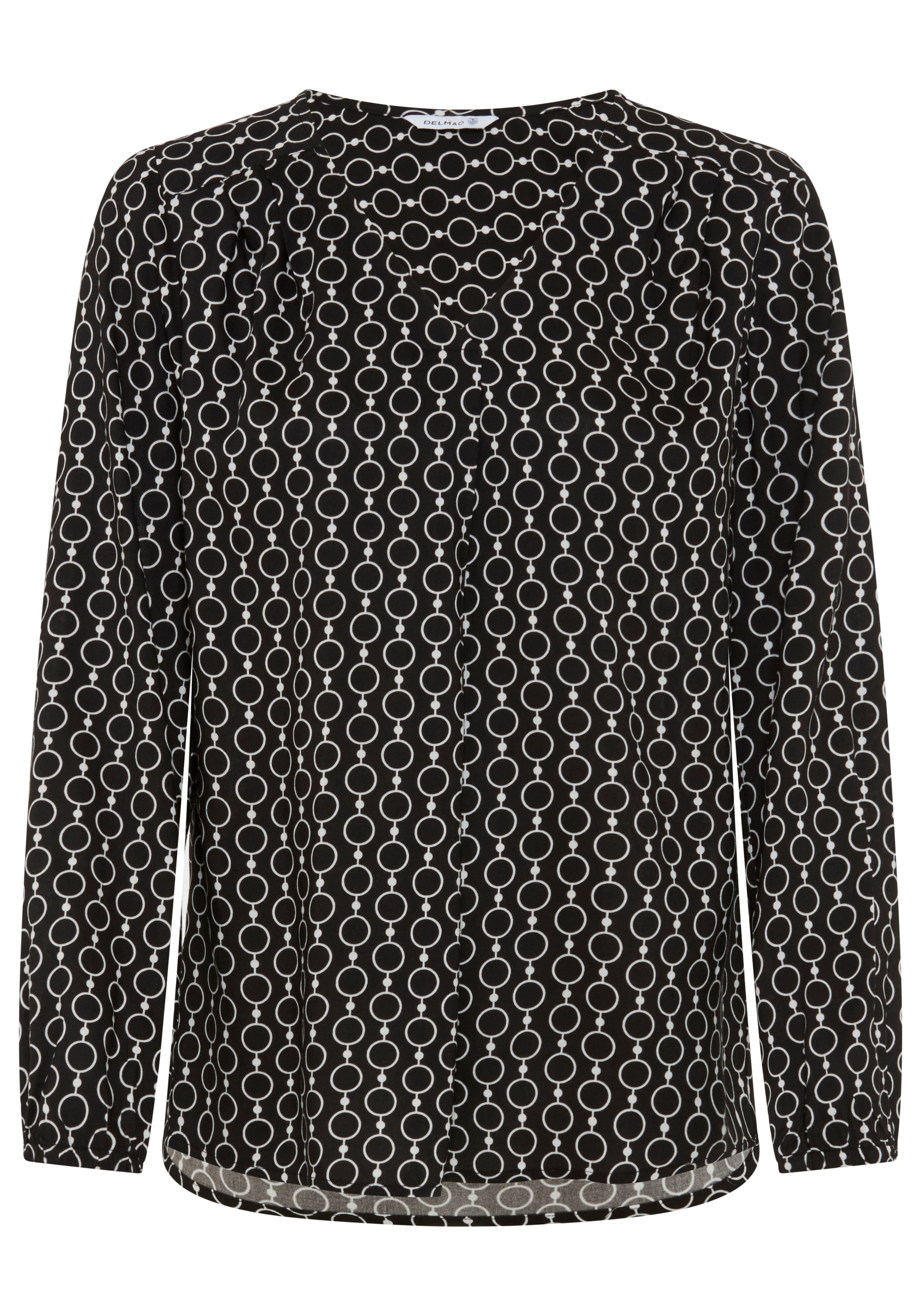 DELMAO Blouse in Black: front