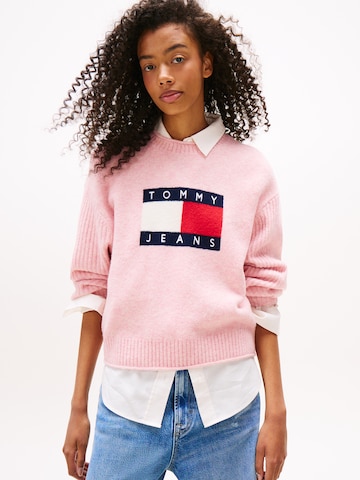 Tommy Jeans Pullover i pink: forside