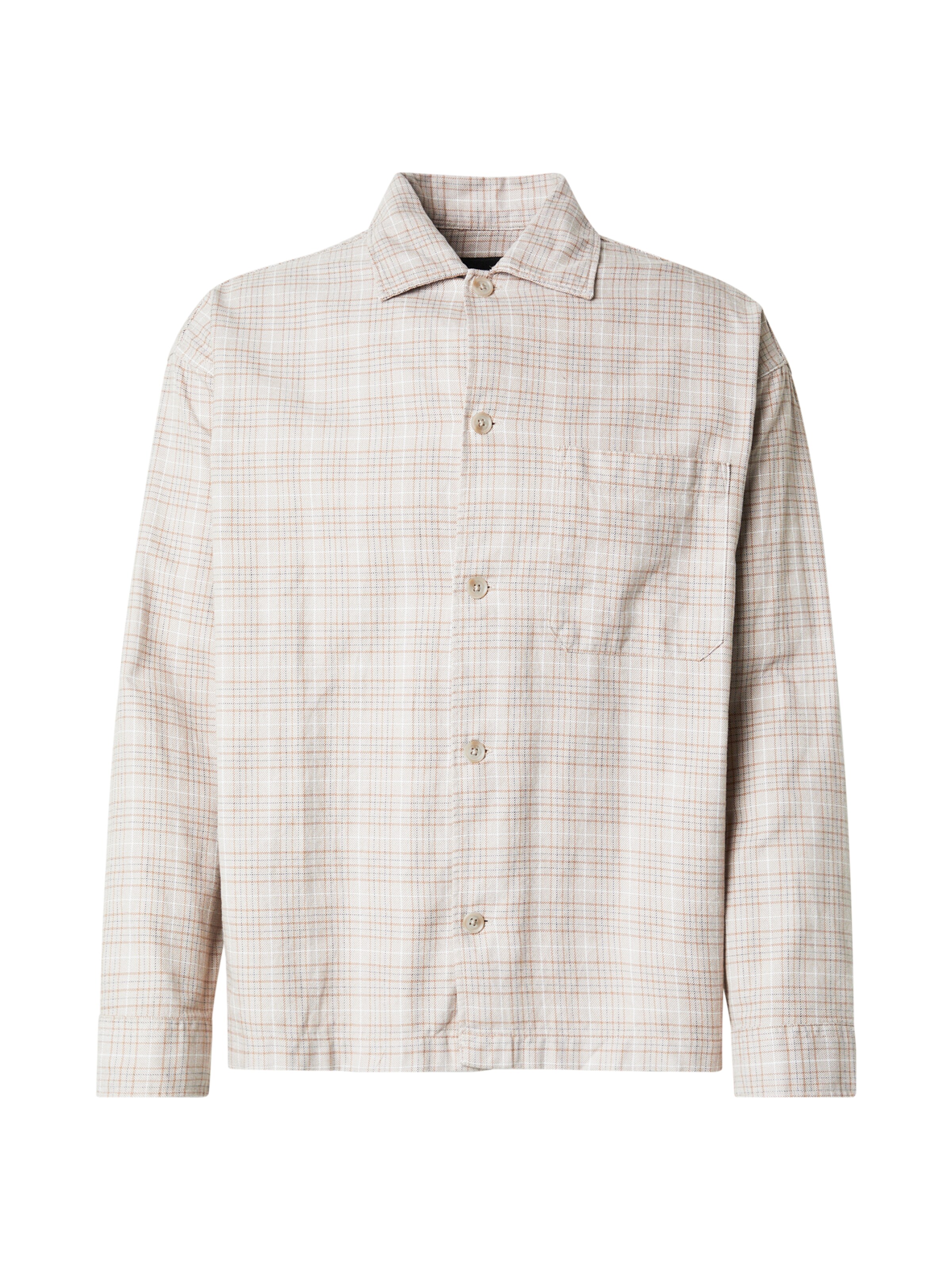 JACK & JONES Skjorta 'JPRBLAMADISON' i beige: framsida