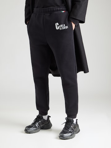 Effilé Pantalon 'Fabiano' Carlo Colucci en noir : devant