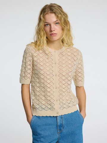 SELECTED FEMME Knit cardigan 'SLFSofia' in Beige