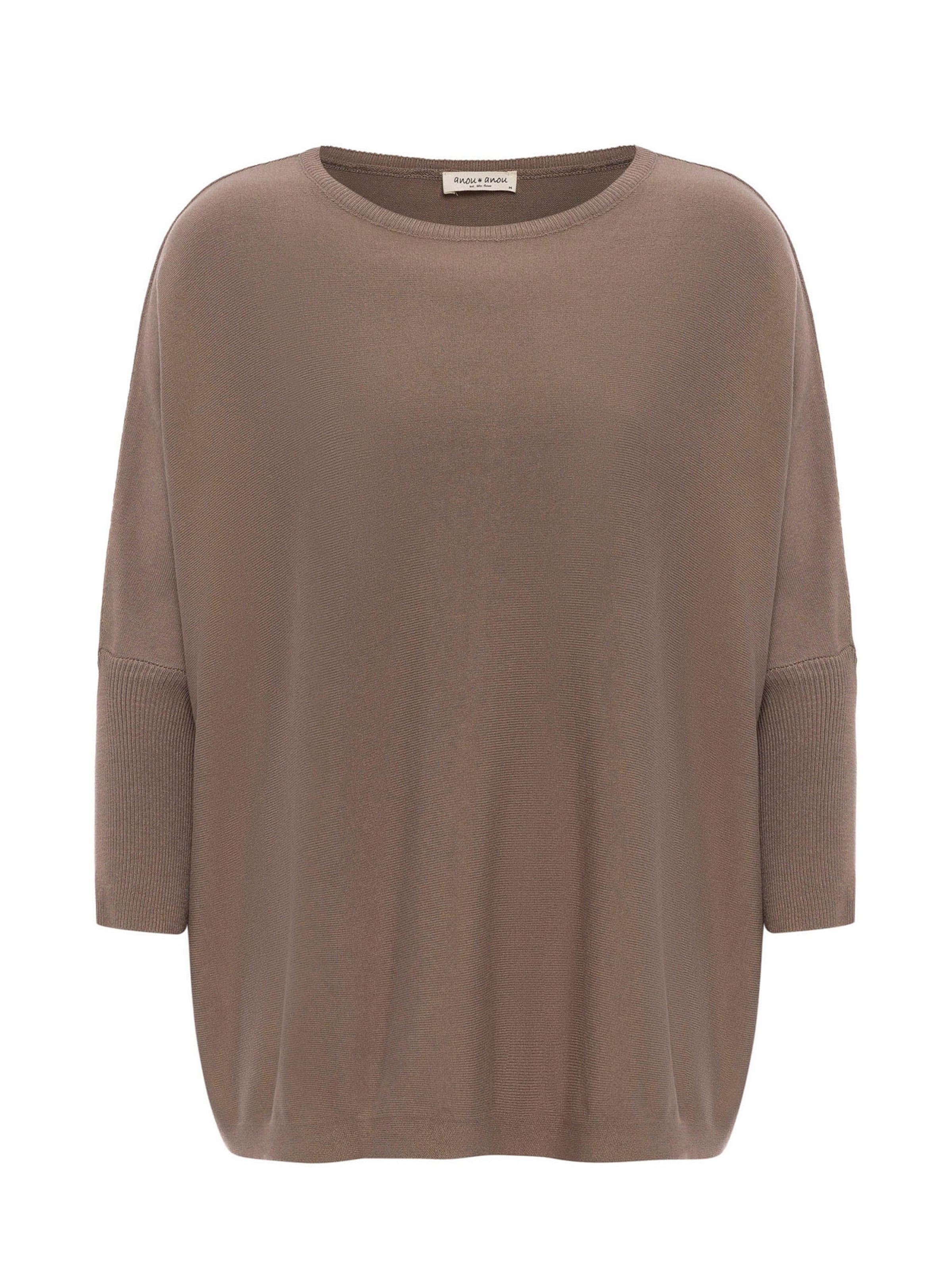 Anou Anou Oversize sveter - Béžová: predná strana