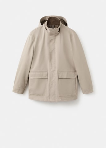 MANGO MAN Between-Seasons Parka 'Marcus' in Beige: front