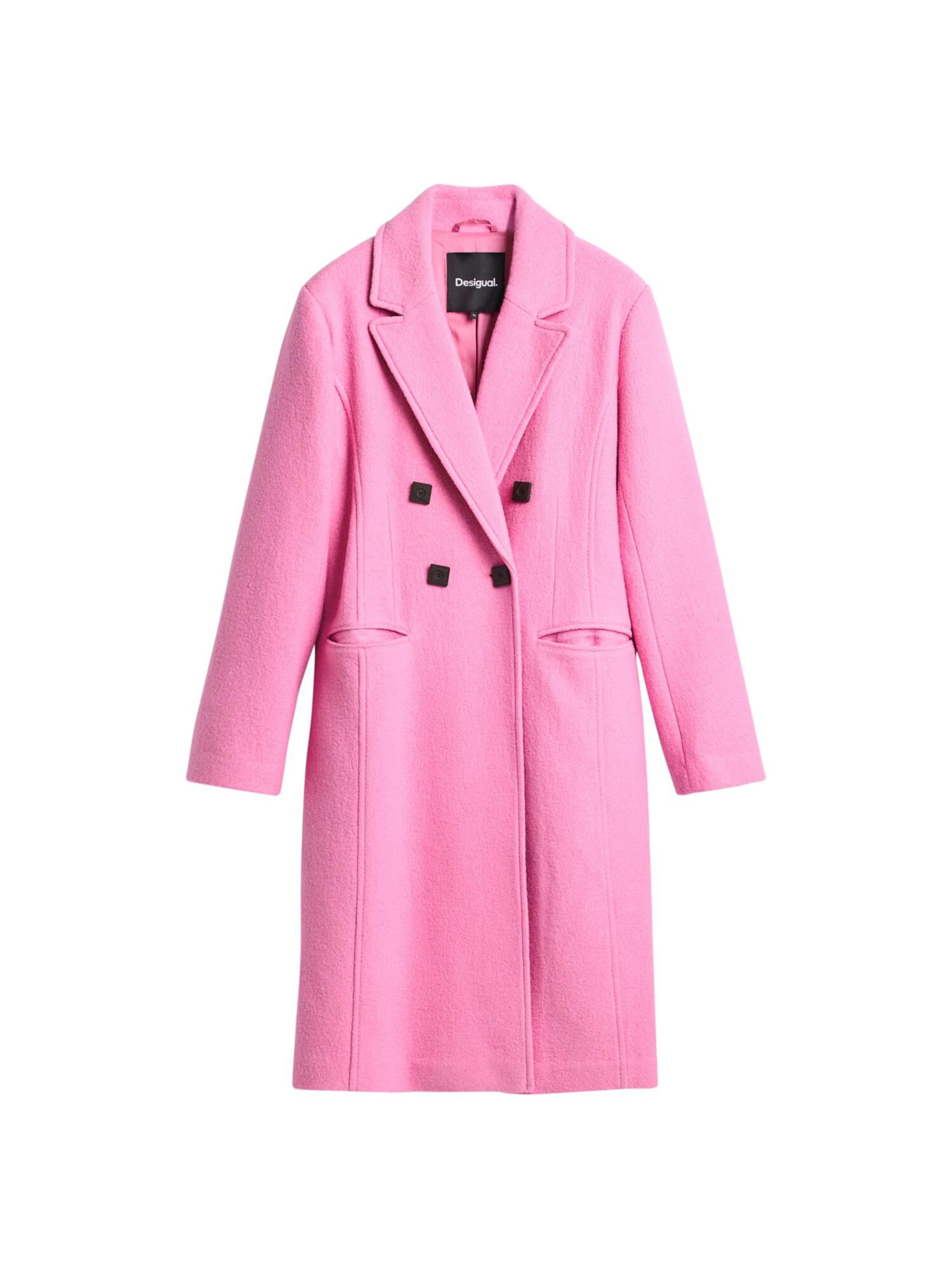 Desigual Ziemas mētelis, krāsa - rozā, Preces skats