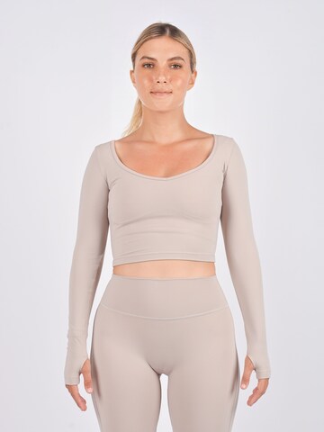 Kadoo Top 'Ocean Flow - Dune (recycelt)' in Beige: front